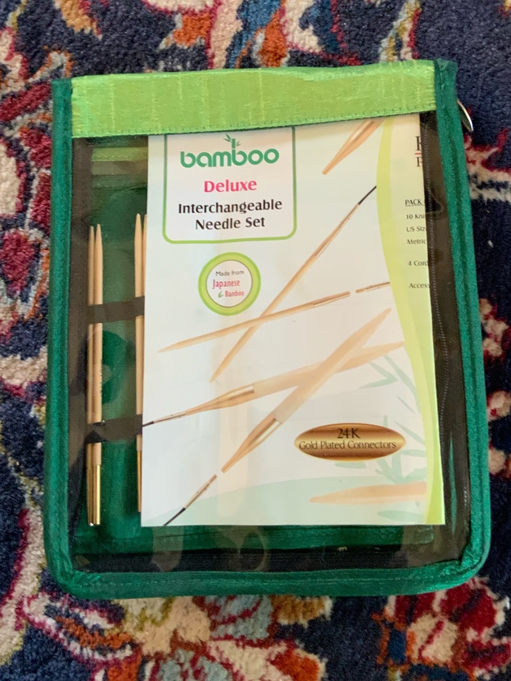 knitter's pride bamboo deluxe interchangeable needle set